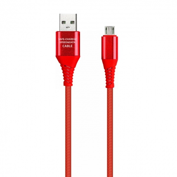 Кабель USB2.0 A to Type C 2,0А 1м Smartbuy Gear красный