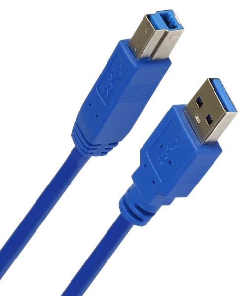 Кабель USB3.0 A(m) to type B(m) 1,8м синий
